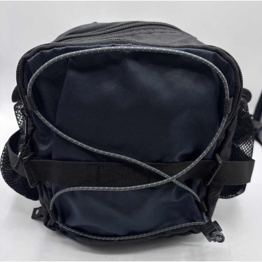 G.H. Bass & Co Black Waist Pack Utility Travel Hiking Bag Multi Pocket